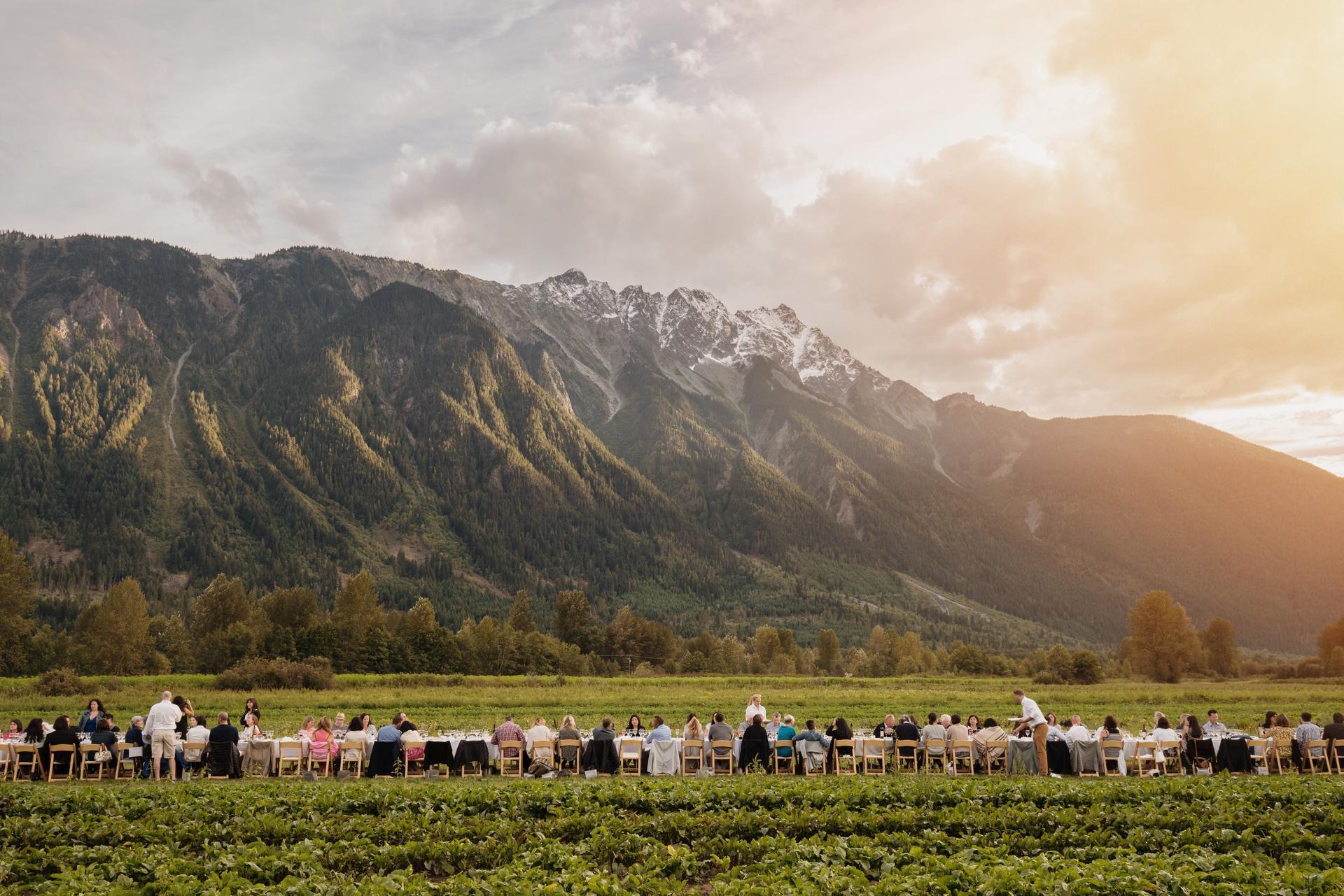 Araxi Longtable dinner in Whistler, British Columbia