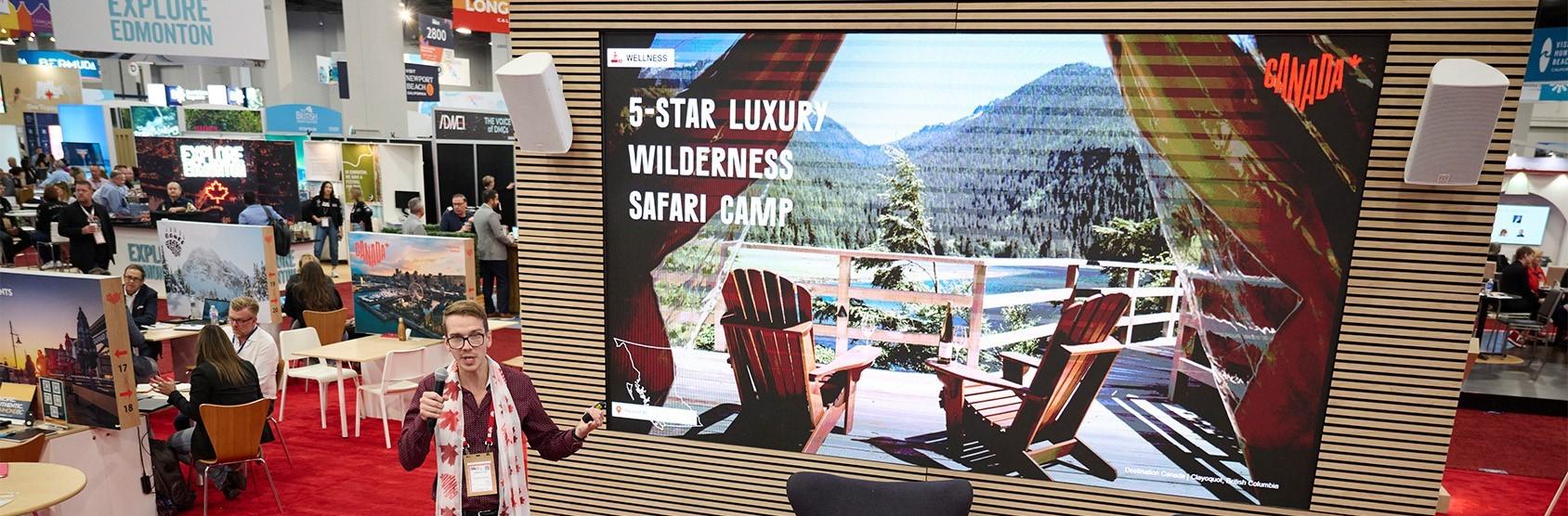 Destination Canada's Business Events team presenting at a conference