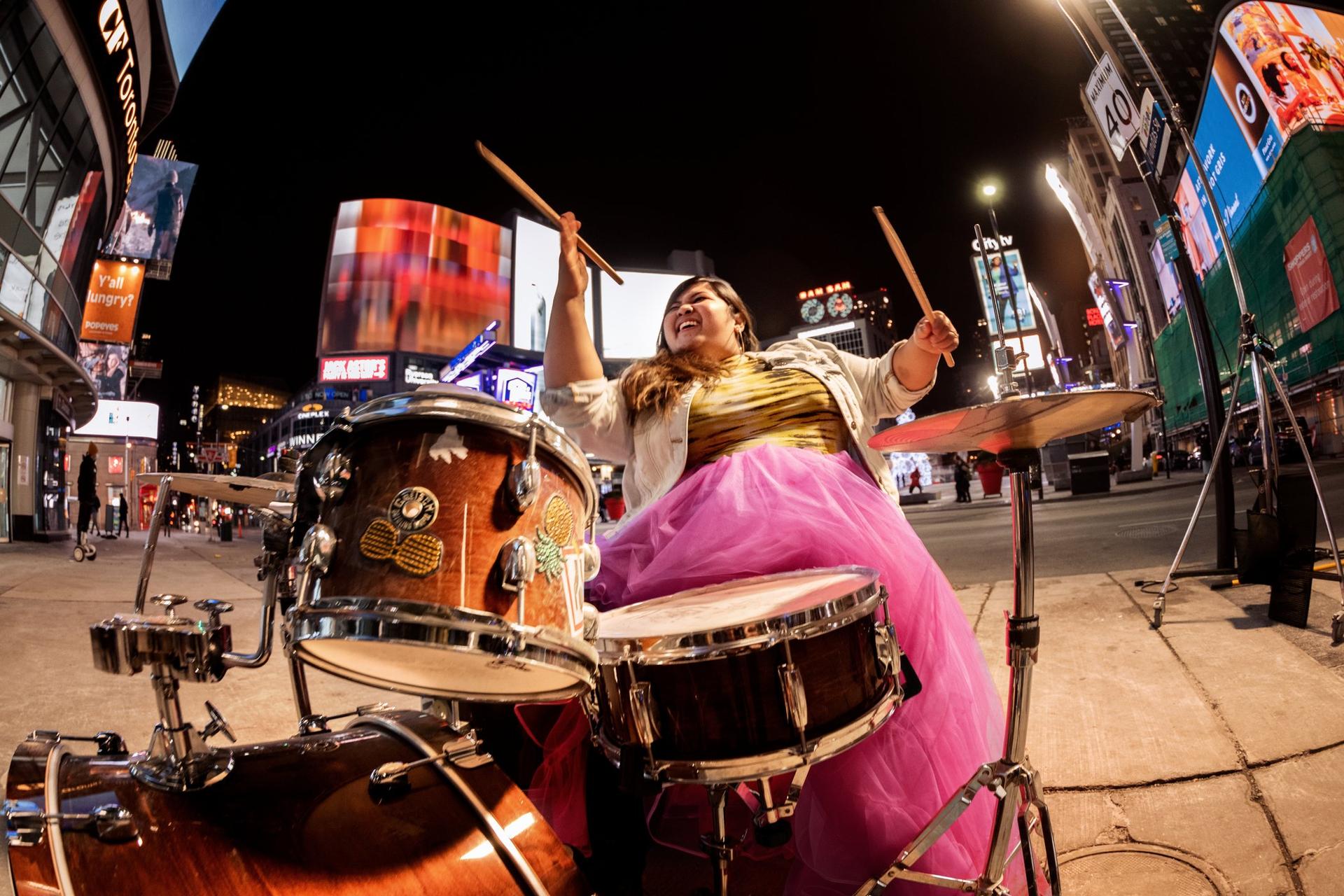 women playing drums in Toronto